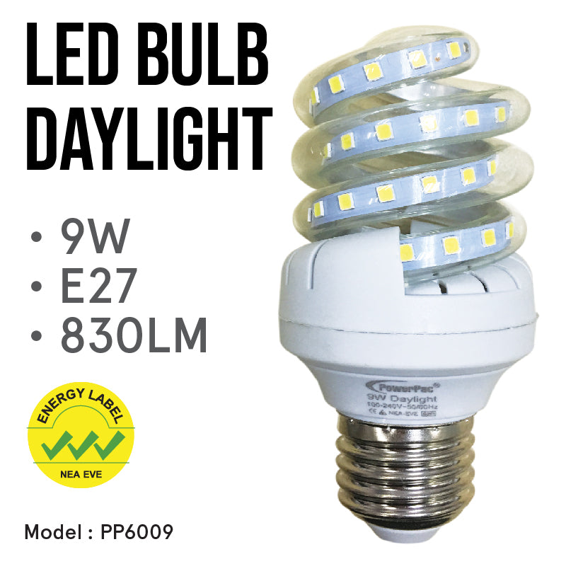 9W E27 830LM Vertex LED Bulb Lightbulb Daylight (PP6009)