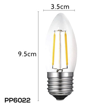 2 Pieces x PowerPac 2W E27 LED Bulb - Warm White (PP6022) - PowerPacSG