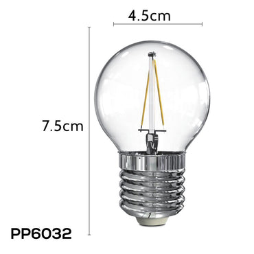 2 Pieces x PowerPac 2W E27 LED Bulb - Warm White (PP6032) - PowerPacSG