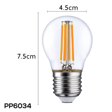 2 Pieces x PowerPac 4W E27 LED Bulb - Warm White (PP6034) - PowerPacSG