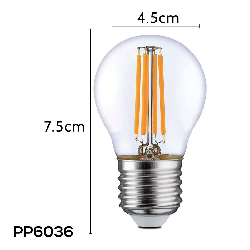 2 Pieces x PowerPac 6W E27 Dimmable LED Bulb - Warm White (PP6036) - PowerPacSG
