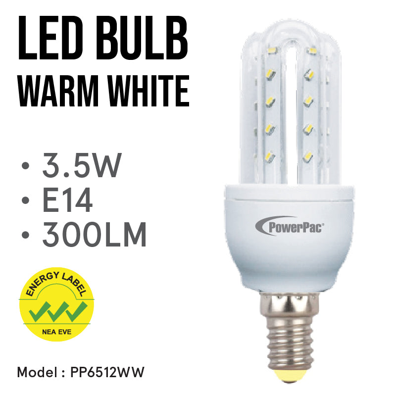 3.5W E14 300LM Vertex LED Bulb Warm White (PP6512WW)