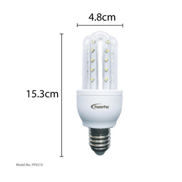 2 Pieces x PowerPac 5W E27 Vertex LED Bulb (PP6515/PP6515WW) - PowerPacSG