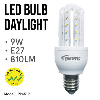 LED Bulb, LED Light 9W E27 Daylight (PP6519)