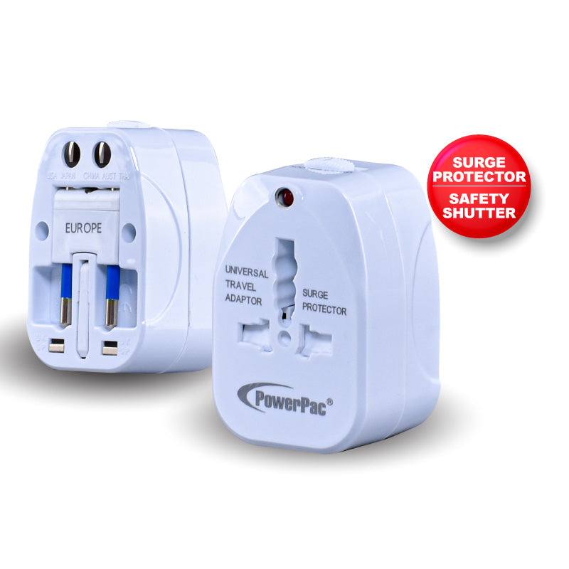 2xPcs Multi Travel Adapter With Neon indicator (PP7974)
