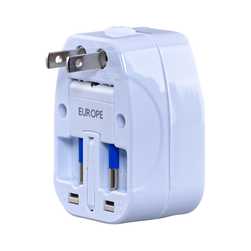 2xPcs Multi Travel Adapter With Neon indicator (PP7974)