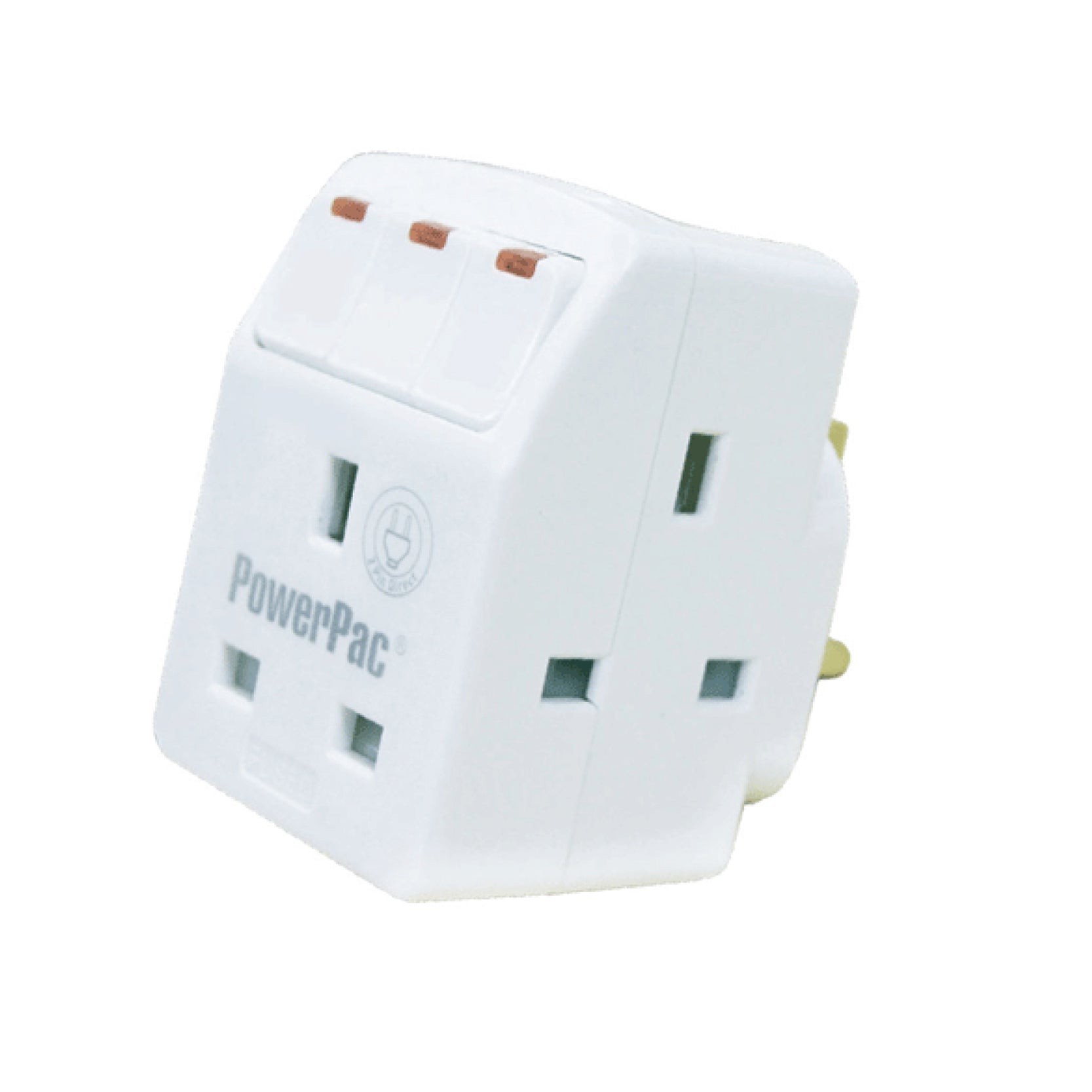 3 Way Adapter with Switch & 2 pin direct(PP8733) - PowerPacSG