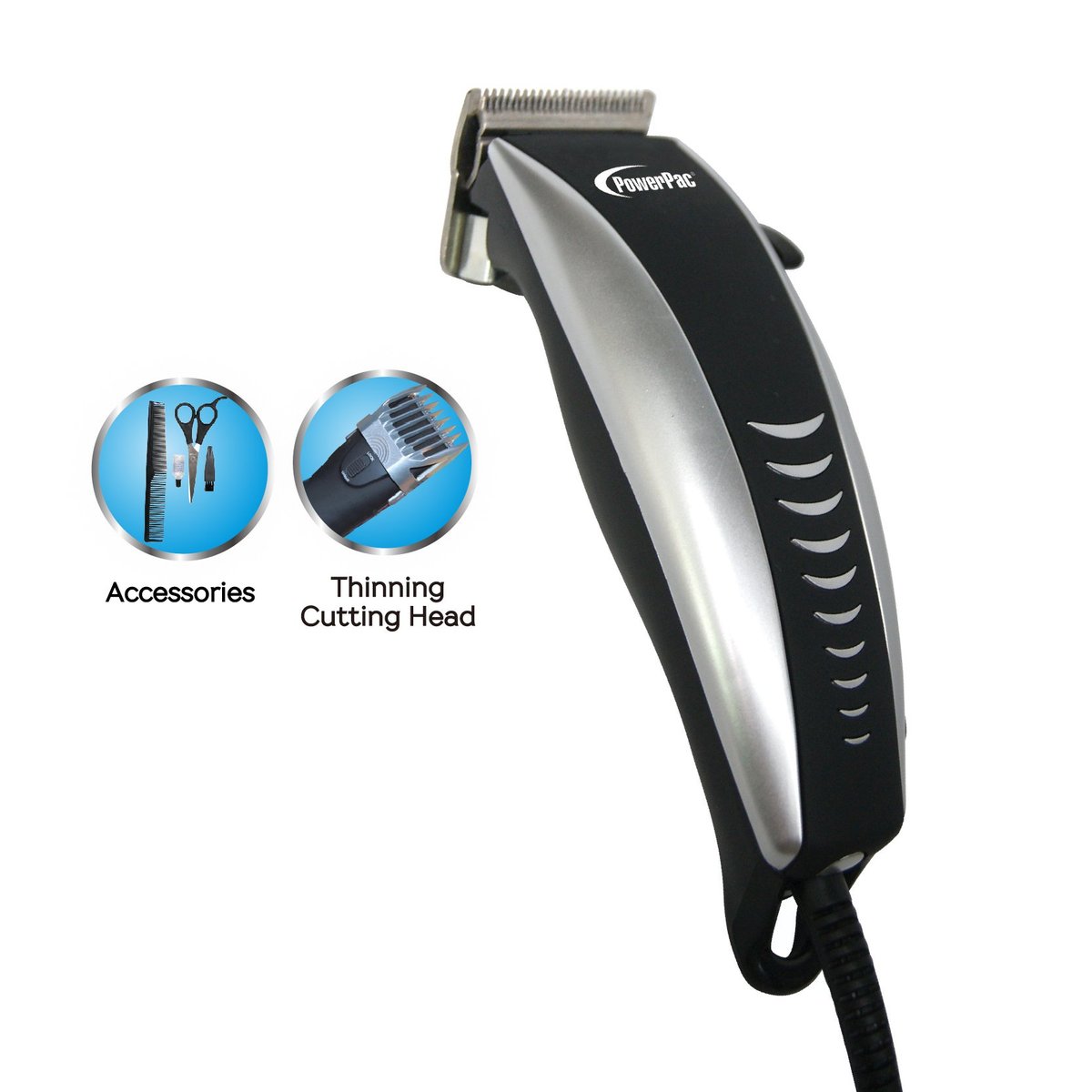 Electric Pro Hair Cutter with Powerful &amp; Smooth Cut (PP939) - PowerPacSG
