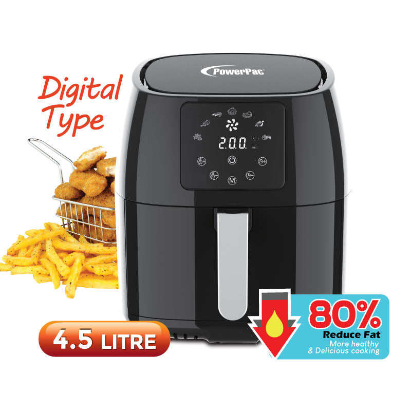 Digital Air fryer 4.5L with Hot Air Flow System (PPAF351)