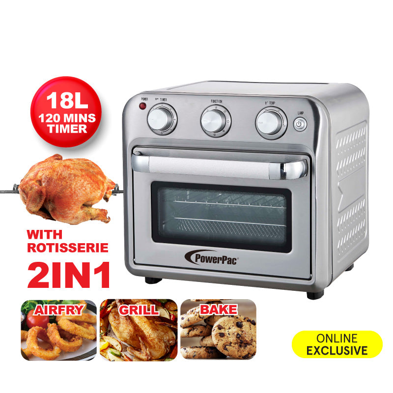 Air Fryer Oven With Rotisseries, Air Fryer Basket 18L (PPAF518)