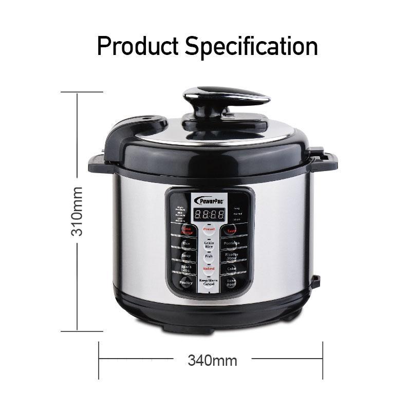 5L Electric Pressure Cooker 5.0L (PPC511) - PowerPacSG