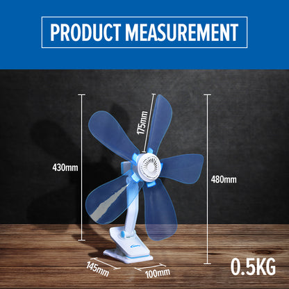 Electric Clip Fan with Silent motor (PPC603) - PowerPacSG