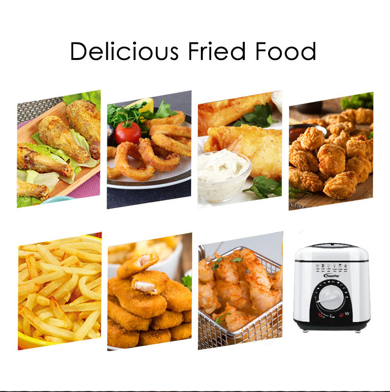 1.0L Hot selling Mini Deep Fryer with non-stick inner pot and adjustable Thermostats (PPDF809) - PowerPacSG