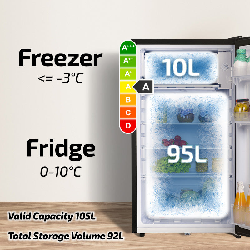 Bar Fridge 105L with Lock (PPF105 Silver)