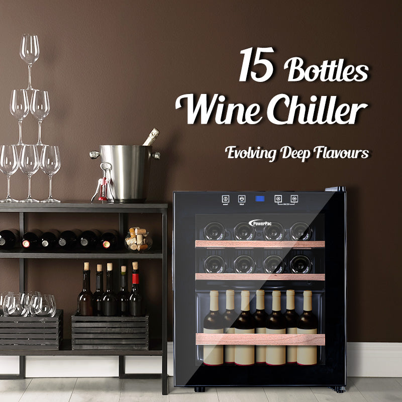 Wine Chiller With Compressor 15 Bottles (PPF15)