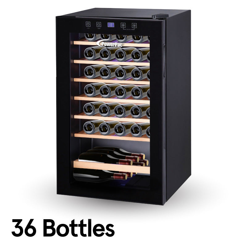 Wine Chiller With Compressor 36 Bottles (PPF36)