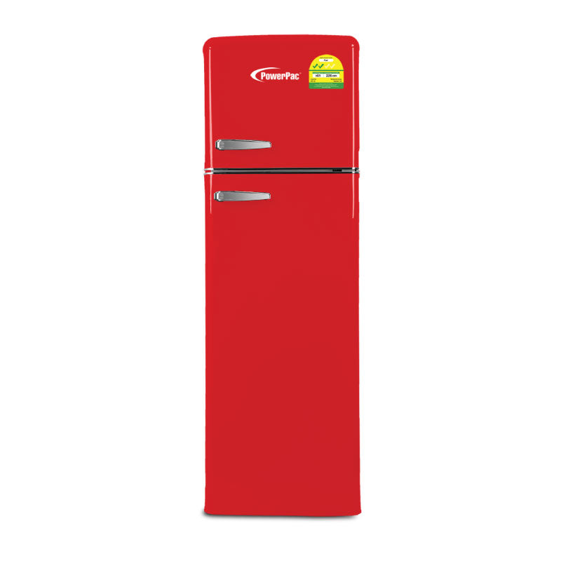 255L 2-Door Retro Fridge Mini Fridge (PPF260) - PowerPacSG