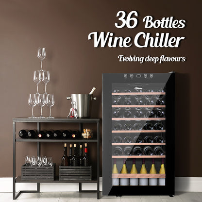 Wine Chiller With Compressor 36 Bottles (PPF36)