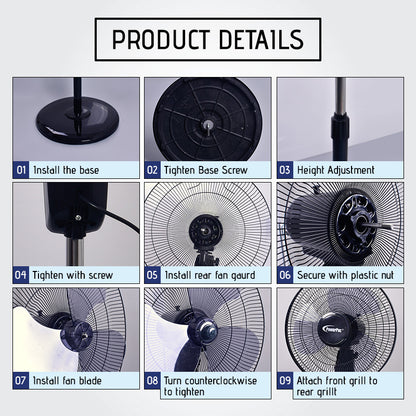 Stand Fan 16" with Timer (PPFS30)