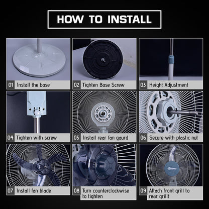 Stand Fan 18" with Timer & Oscillation (PPFS70)