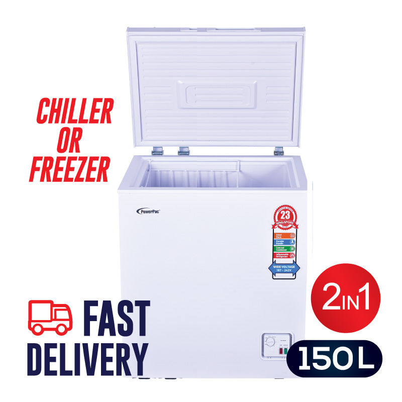 150L Chest Freezer CFC Free, Chiller &amp; Freezer (PPFZ150W)