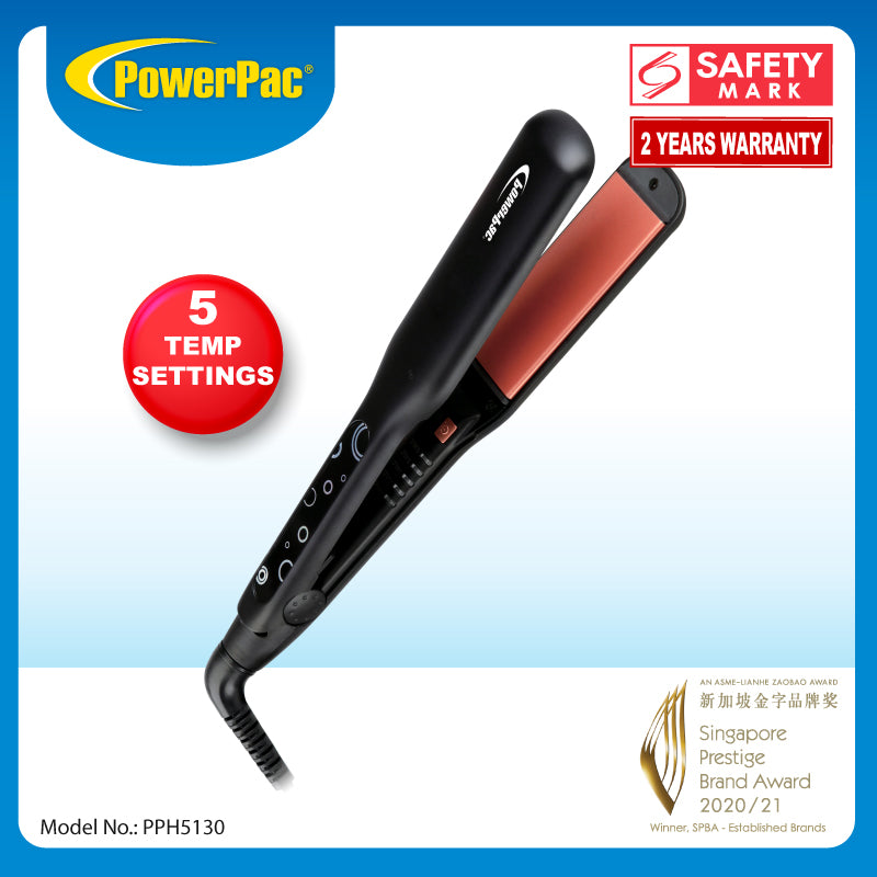 Electric Hair Straightener with 5 temperature selector (PPH5130)