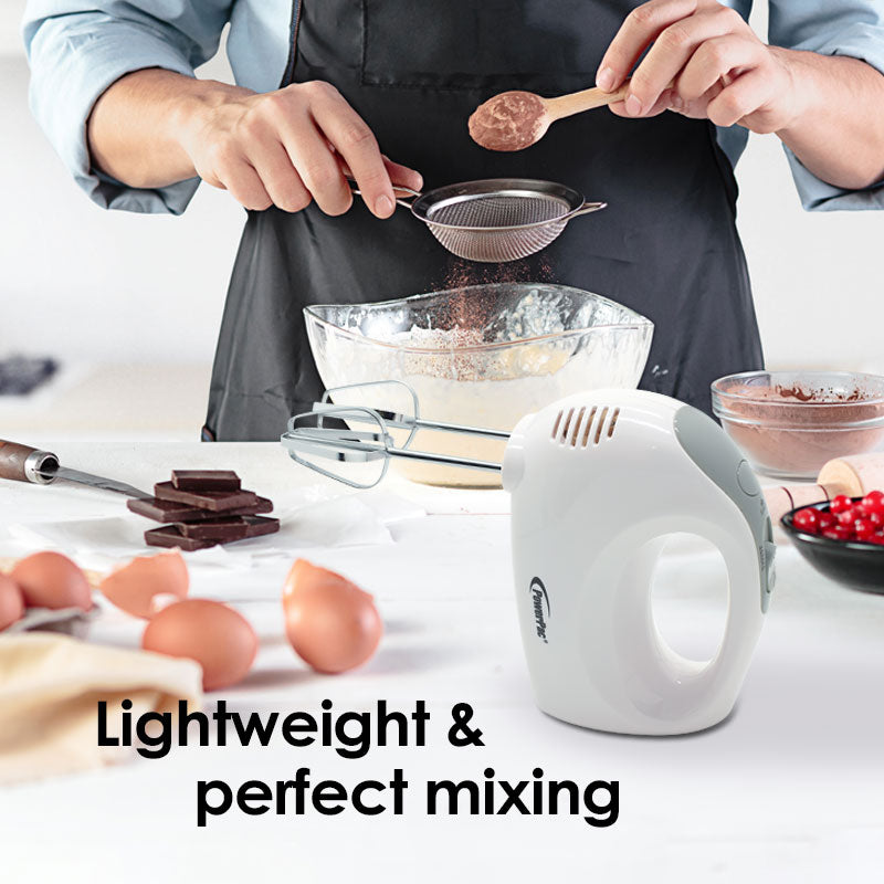 Hand Mixer With 5 Speeds & Eject Function (PPHM108) - PowerPacSG