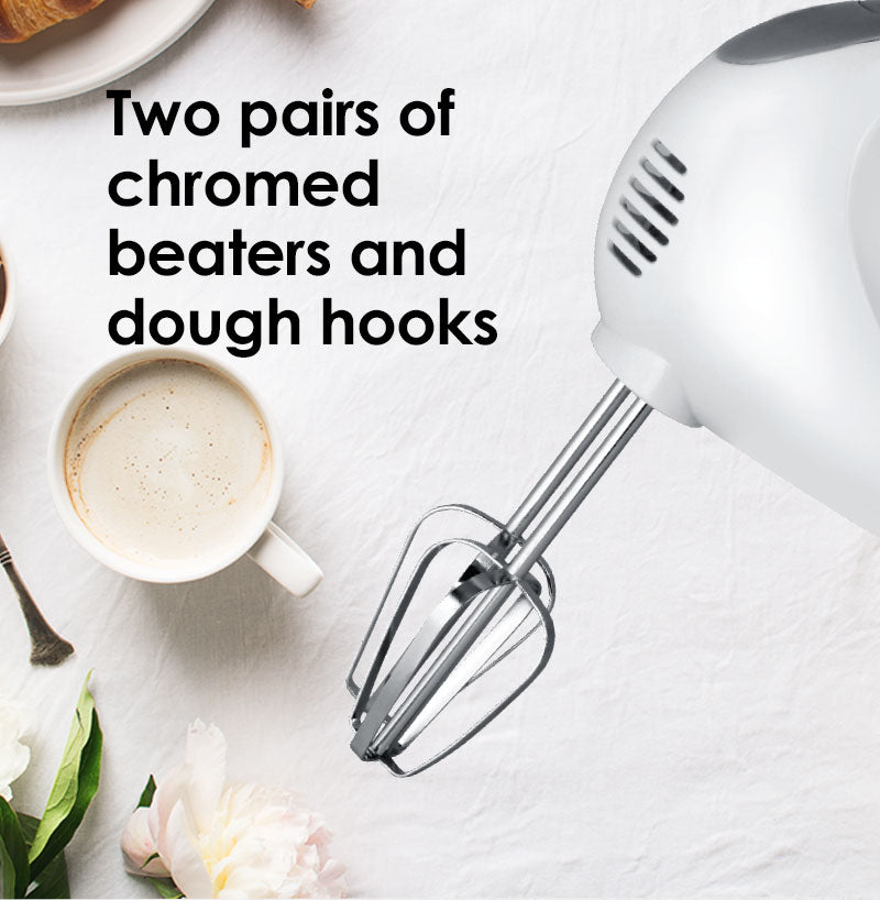 Hand Mixer With 5 Speeds & Eject Function (PPHM108) - PowerPacSG