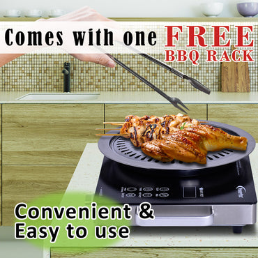 Ceramic Cooker Infrared Cooker , BBQ Plate Grill (Any Pot) 2000 Watts (PPIC831+Plate)