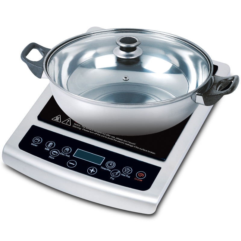 Induction Cooker Steamboat with Stainless Steel Pot &amp; Overheat Protection (PPIC848)