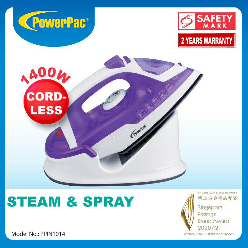 Cordless Iron with Steam & Spray, Steam Iron (PPIN1014)