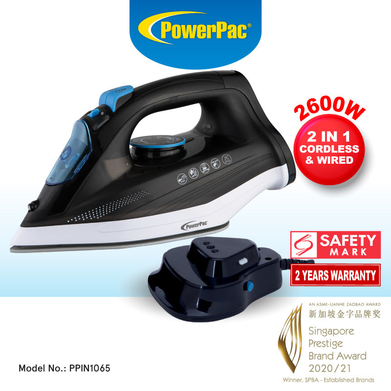 2 In 1 Corded &amp; Cordless Steam Iron (PPIN1065)
