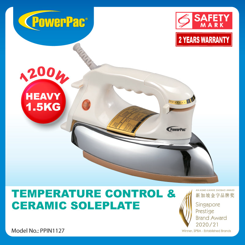 1.5KG Heavy Dry Iron with Temperature control (PPIN1127)