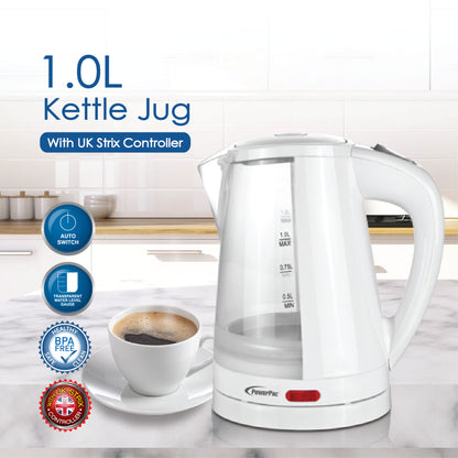 1.0L Kettle Jug with UK Strix Controller (PPJ2001) - PowerPacSG