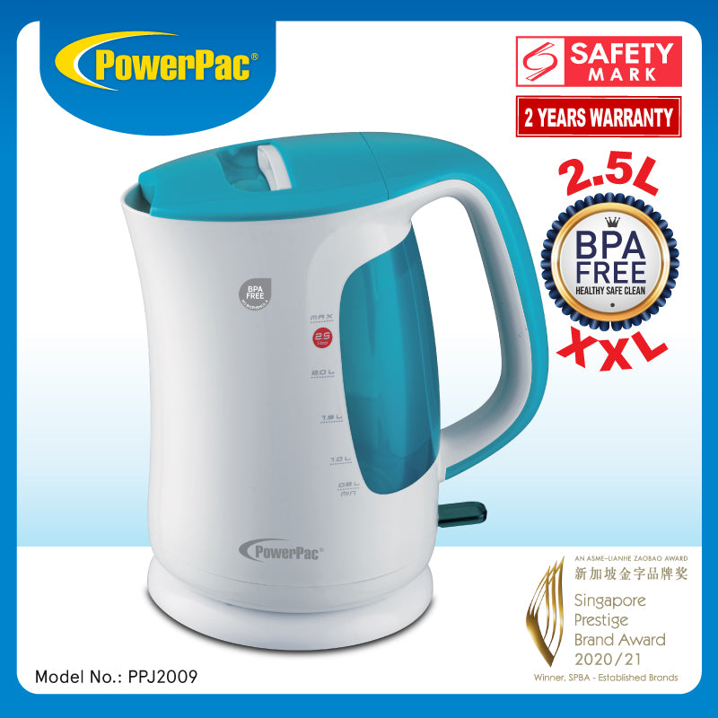 Electric Kettle Jug, Cordless Kettle 2.5L BPA Free (PPJ2009)