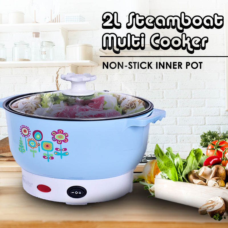 Steamboat 2L Electric Multi Cooker with Non Stick Inner Pot (PPMC525) - PowerPacSG