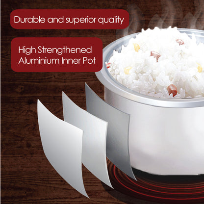 2.8L Rice Cooker with Aluminium Inner Pot (PPRC10) - PowerPacSG