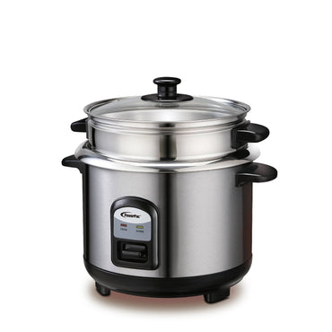 1L Rice Cooker with Stainless Steel Inner Pot & Food Steamer (PPRC31) - PowerPacSG