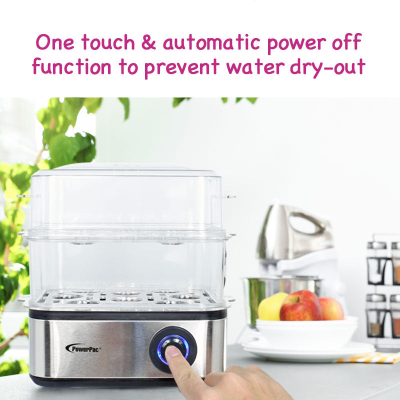 Food steamer 2.5L Multifunction 2 Tier Steamer (PPS706) - PowerPacSG