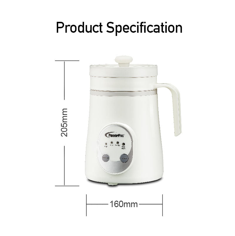 Personal Electric Mug Health Slow cooker 0.6L (PPSC06) - PowerPacSG