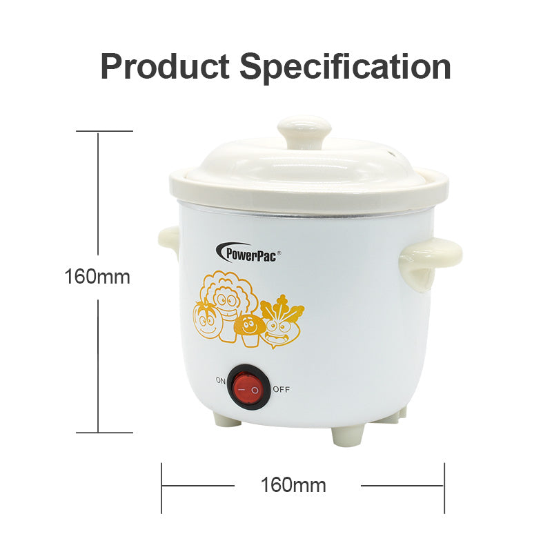 0.7L Slow Cooker (PPSC07) - PowerPacSG