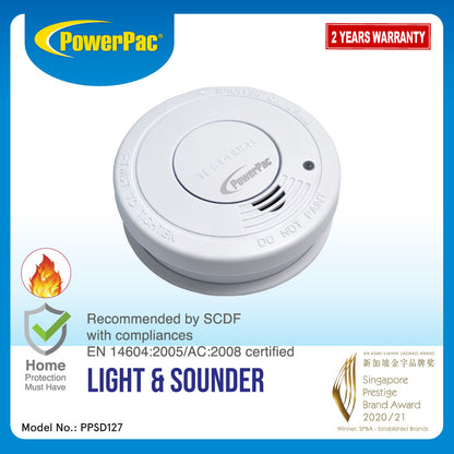 Smoke Detector with HUSH function (PPSD127)