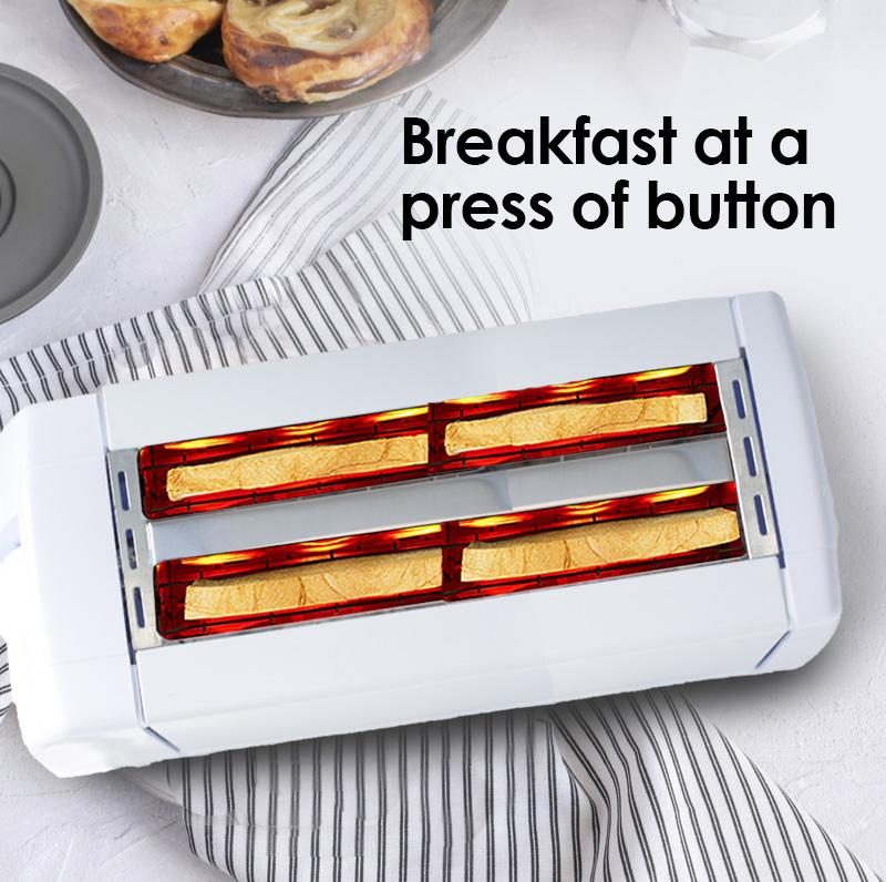 4 Slice Pop-up Bread Toaster ( PPT04) - PowerPacSG