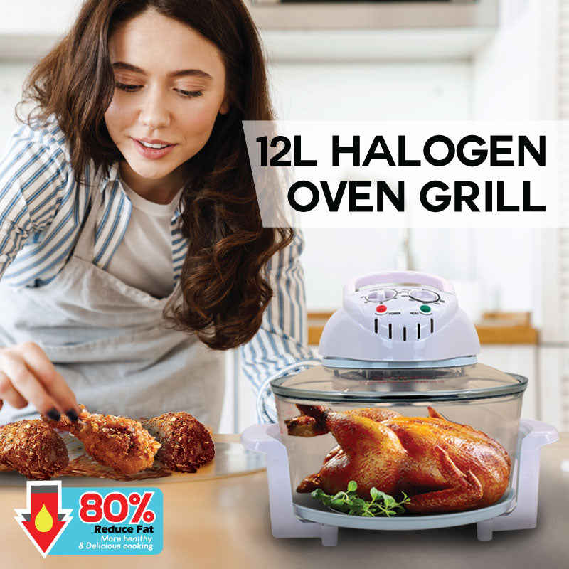 Halogen Oven 12L with 360 Grill and 60mins timer (PPT615) - PowerPacSG