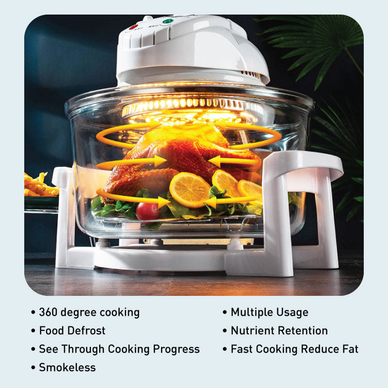 Halogen Oven 12L with 360 Grill and 60mins timer (PPT615) - PowerPacSG