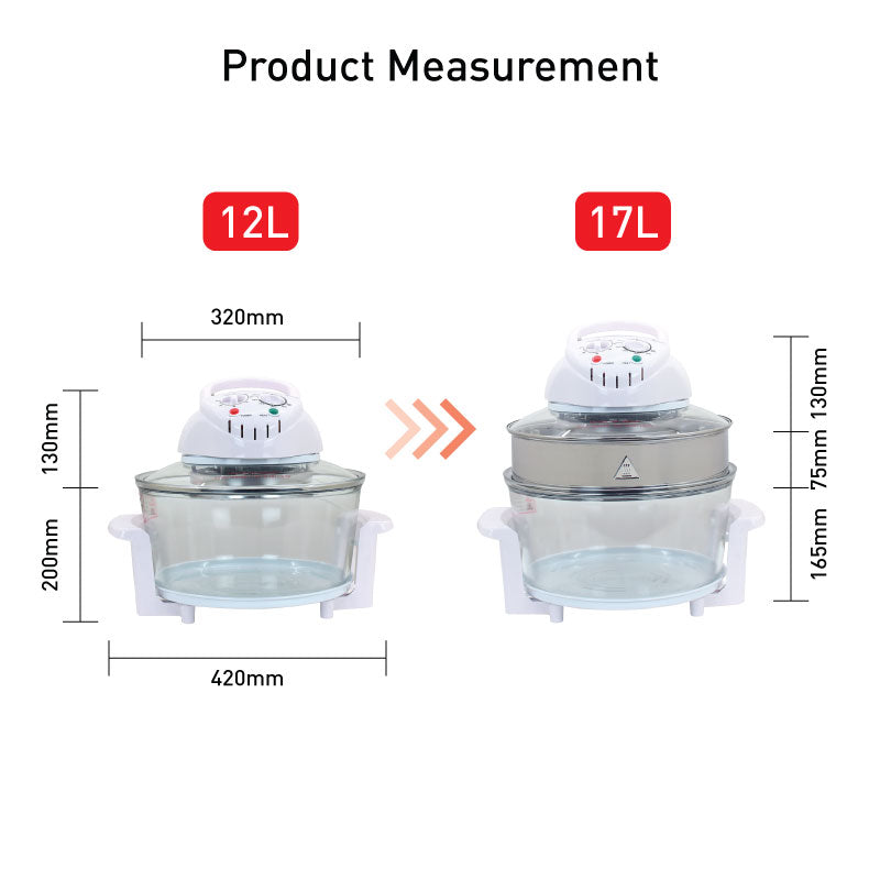 Halogen Oven 12L with 360 Grill and 60mins timer (PPT615) - PowerPacSG