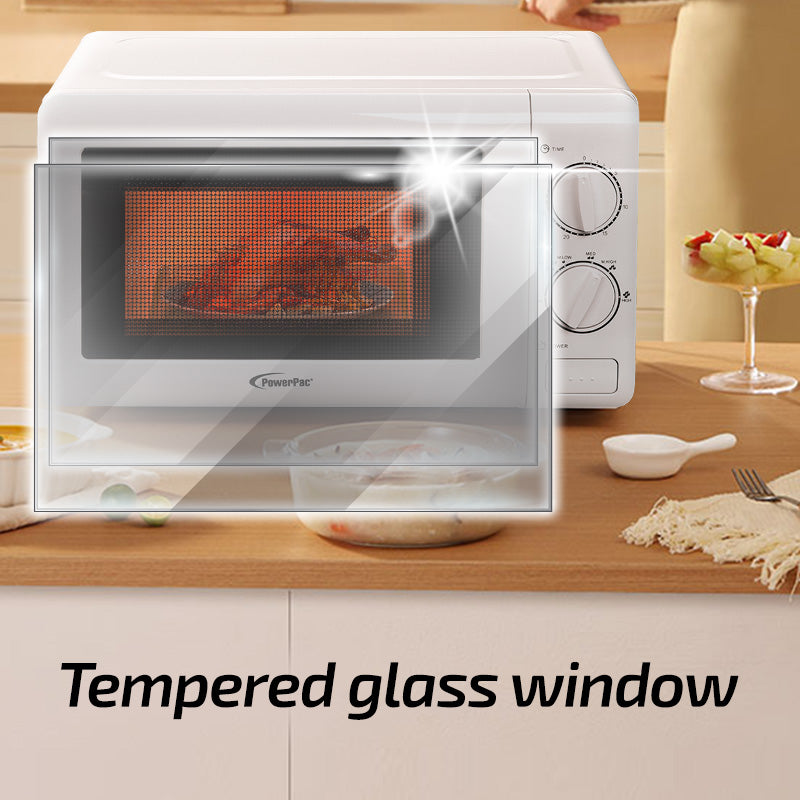 Microwave Oven 20L with 6 Power Level and Defrost Function (PPT720) White