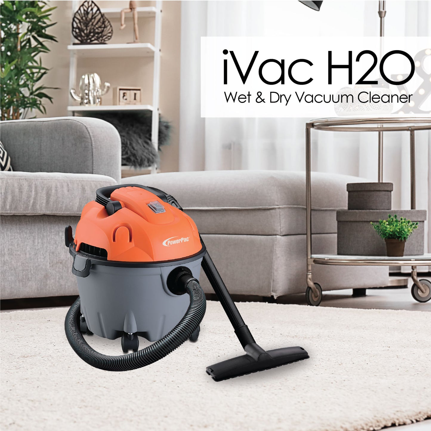 Wet & Dry Vacuum Cleaner 1200 Watts (PPV1500) - PowerPacSG
