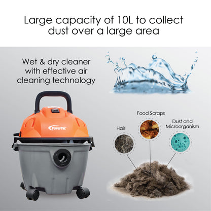 Wet & Dry Vacuum Cleaner 1200 Watts (PPV1500) - PowerPacSG