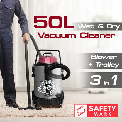 Wet & Dry Vacuum Cleaner, Vacuum Cleaner with Blower , Powerful Vacuum Cleaner 50L (PPV5500)